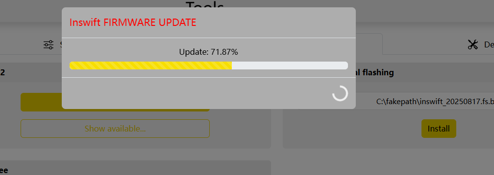 Write progress