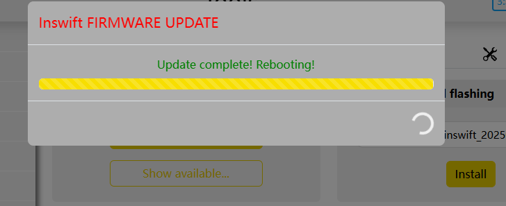 Complete, then reboot